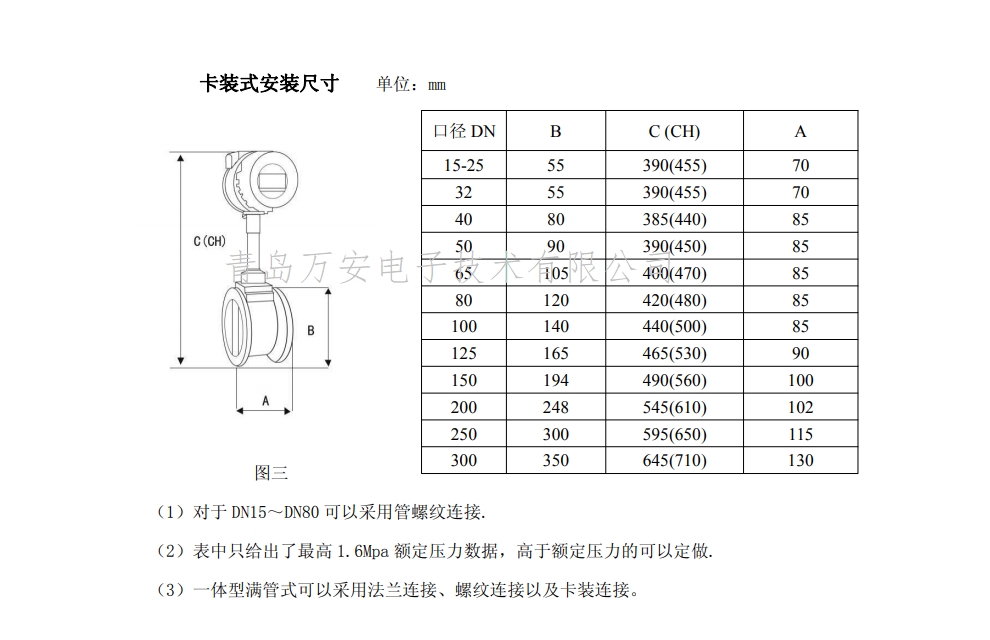 热式气体质量香蕉视频在线网站尺寸图(图3)